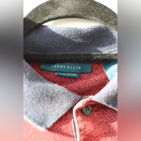 Patterned Red Polo - Picture 8 of 8